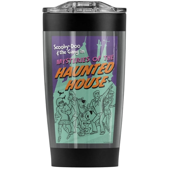 Scooby Doo Mysteries Stainless Steel Tumbler 20 oz Coffee Travel Mug/Cup, Vacuum Insulated & Double Wall with Leakproof Sliding Lid | Great for Hot Drinks and Cold Beverages
