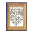 thumbnail image 1 of El arte barroco Lion Shield ilustración patron Marco de imagen marco de escritorio, 1 of 4