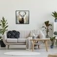thumbnail image 3 of Stupell Industries Rustic Woodland Deer Animals & Insects Painting Black Framed Art Print Wall Art, 24 x 24, 3 of 9