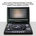 thumbnail image 4 of 7.8 Inch TV Home Car DVD Player 16:9 Widescreen Portable 800mAH VCD CD MP3 HD Media-Player ,Latest USB 3.0 Tech, 4 of 5