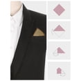 thumbnail image 3 of INSPIRE CHIC Men's Cotton Handkerchiefs Solid Color Pocket Square for Men Coffee One Size, 3 of 4