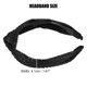 thumbnail image 4 of diadema anudada de paja, diadema de moda para mujer antideslizante, color negro, 4 of 7