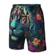 thumbnail image 4 of Fotbe Colorful Flower Tiger Trajes de Baño Estampados para Hombre, Shorts de Verano de Secado Rápido, Ropa de Playa, Bañadores-Medium, 4 of 6