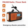 thumbnail image 2 of Emergency Radio 4000mAh Power Bank Solar Hand Crank Radios AM/FM/NOAA Alert Portable Weather Radio SOS Alarm Radio, 2 of 8