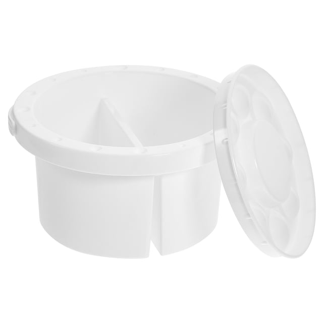 Houderco Cubeta Para Lavado De Pinceles Con Asa Ergonómica Y Fácil De Limpiar Para Casa