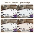 thumbnail image 7 of ODIKA 2'x3' Washable Doormat Non-Slip, Low Pile Purple Gothic Bat Halloween Flowers Boho Design with Ornate Floral Scrollwork for Entryway, Kitchen, Laundry Room, 7 of 7