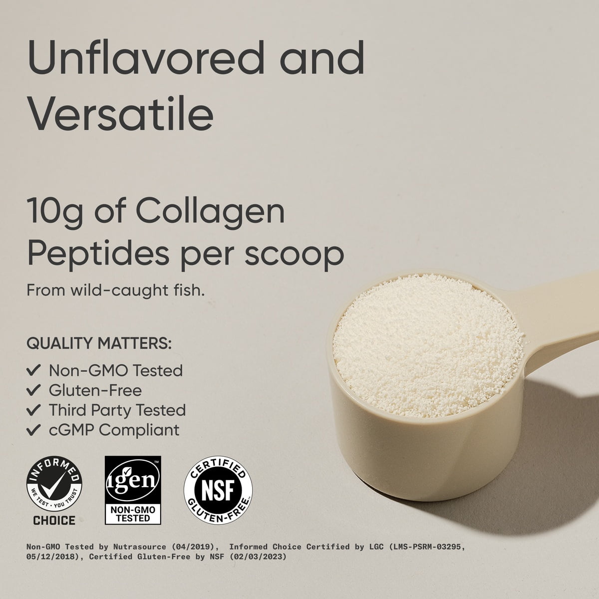 Sports Research® Marine Collagen Peptides Powder - Sourced from Wild-Caught Fish Keto Certified (34 Servings)