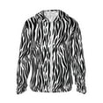 thumbnail image 1 of Lsque Zebra Pattern UPF 50+ Lightweight Sun Protection Men's Women's Long Sleeve Shirt, Hoodie Performance -X-Large, 1 of 7