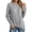 Grayish blue, variant on OALUXE Long Sleeve Shirts for Women Dressy Casual Tunic Tops Crewneck Front Twist Blouses