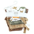 thumbnail image 2 of Hudson Baby Infant Boys Shorts Bottoms 4-Pack, Brown Sage Dinosaurs, 3-6 Months, 2 of 3