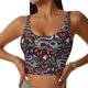 thumbnail image 1 of Fotbe Snakes And Snake Fruit Sujetador Deportivo Largo sin Aros para Mujer con Almohadillas y Soporte Medio, Transpirable y Absorbente, Camiseta Tipo Chaleco o Tank Top-X-Large, 1 of 8