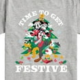 thumbnail image 3 of Disney - Mickey and Friends Time To Get Festive Christmas - Toddler & Youth Short Sleeve Graphic T-Shirt, 3 of 5