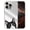 Black White Tuxedo Cat, variant on WIRESTER Stylish Mirror Back Case for Women, Slim & Shockproof Phone Cover Compatible with Apple iPhone 16 Pro Max 6.9" 2024 - Sea Turtles Family