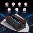 thumbnail image 5 of JIGUUN Pure Sine Wave Inverter 1000 Watt, DC 12V to AC 120V Power Converter with 4 AC Outlets&USB, Remote Control Inverter for Outdoor, Camping, RV, Home Backup Power, 5 of 12