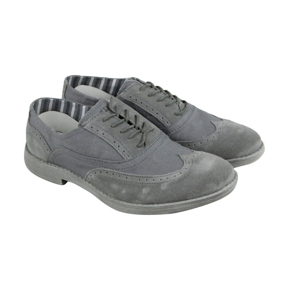 Hey Dude Hey Dude Vinci Mens Gray Suede & Textile Casual Dress