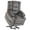 Dark Grey, variant on Oversized Recliner Chair 27-inch Wide Seat with Extended Footrest - Power Lift Recliner for Elderly with Heat Massage - Flip Arm Storage Cup Holders 350 lbs