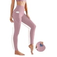 thumbnail image 5 of HKYNLAG Leggings for Women High Waisted Yoga Pants Stretch Casual Fitness Workout Running Ankle Legging Pink XL, 5 of 5