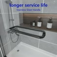 thumbnail image 6 of AskPeak 56-60" W X 72" H Double Sliding Shower Door ,1/4" (6mm) ANSI/SGCC Tempered Glass,Matte Black,Fingerprint,Resistant Design, 6 of 17