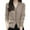 Khaki, variant on Women's Elegant V Neck Long Sleeve Button Down Slim Fit Knit Cardigan Sweater with Functional Pockets Adjustable Fit for Casual and Formal Wear Fall Winter Outwear Beige M