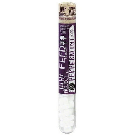Project 7 Feed the Hungry Peppermint Mints, 50 count, (Pack of 10)