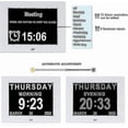 thumbnail image 2 of Dementia Clock Alzheimers Clock Large Digital Calendar Clock For Seniors,clock With Day And Date F(7 Inches) (WS), 2 of 4