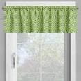 thumbnail image 2 of Ambesonne Ikat Window Valance, Indonesian Gypsy Floral Motifs, 54" X 18", Apple Green Black, 2 of 5