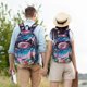 thumbnail image 4 of Disketp Colorful Donut Mochila de Lona Estampada, Mochila Escolar de Viaje Ligera para Estudiantes y Portátil-Small, 4 of 5