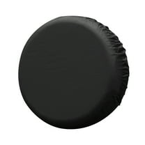 Unique Bargains Universal 190T Polyester Spare Tire Cover for Jeep Trailer RV SUV Truck Wheel Black-14 Inch