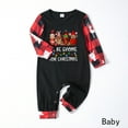 thumbnail image 5 of Jenny Gnome Christmas Pajamas Set Matching Family Red Plaid Saying “I’ll Be Gnome For Christmas”, Plus Size Holiday PJs With Dog, 5 of 7