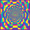 Psychedelic Pattern, variant on Yayeee Faucet Mat for Kitchen Sink 14.7" Diatomite Long Splash Guard Pad, Green Retro Leaves