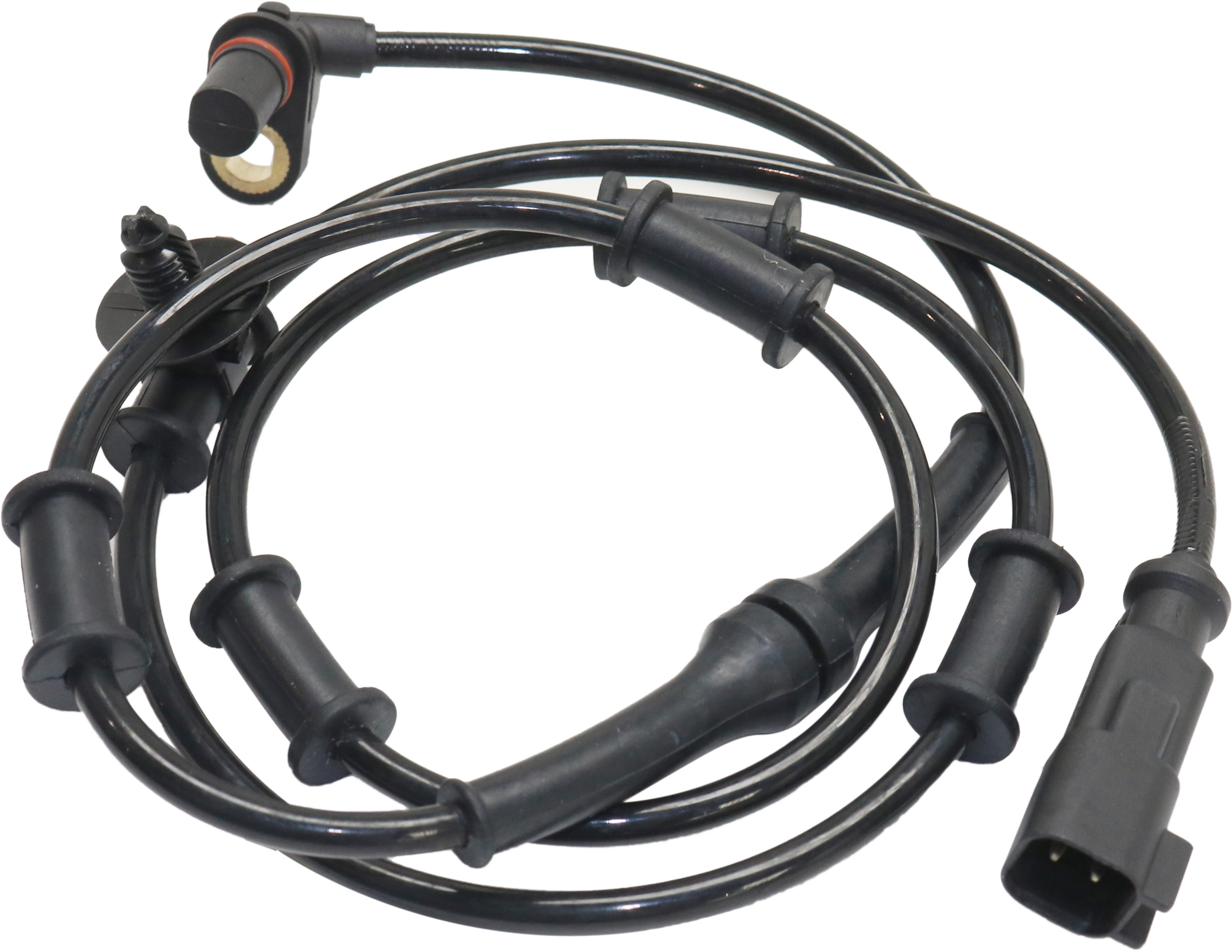 ABS Speed Sensor Compatible with 2007-2008 Dodge Ram 1500 2006-2008 Dodge Ram 2500 2006-2008 Dodge Ram 3500 Front, Driver or Passenger Side 8 Cyl 5.7L Female Connector Blade type 2-Prong Terminal
