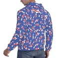 thumbnail image 3 of KLL Beautiful Koi Fish Print Mens Hoodie Long Sleeve Casual Pullover Hooded Sweatshirt Fashion Drawstring Hoodies with Pocket-3X-Large, 3 of 6