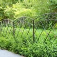 thumbnail image 6 of Thealyn Decorative Garden Fence 24 in (H) x 10 ft (L) Rustproof Metal Fence Border,Fence for Dogs,No Dig Fence,Fencing for Yard Patio Animal Barrier Flower Bed, 6 of 9