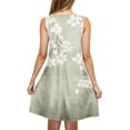 thumbnail image 4 of Ovzne Robes d'Été pour Femmes 2025 Robe Décontractée et à la Mode Imprimée Col Rond Sans Manches avec Poches Robe Courte Décontractée Robe d'Été Imprimée en Liquidation, 4 of 5
