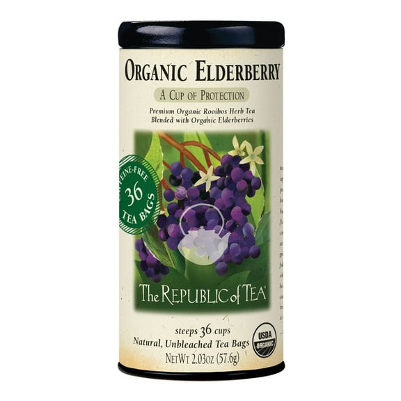 The Republic of Tea Organic Elderberry Red Tea  2.8 oz.