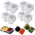 thumbnail image 3 of WHEANG 10pc Portable Disposable Two Grid Box With Cups Picnic Box For Tomato And Dips, 3 of 5
