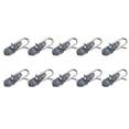 thumbnail image 4 of 10 Pcs clip d'Appât en Acier Inoxydable pour Pêche en Mer clip de Libération d'Hameçon Gris, 4 of 10
