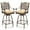 Bronze | B, variant on Tcbosik 2 Pack Swivel Bar Stools, Indoor & Outdoor Cast Aluminum Bar Height Chair with Cushion, All-Weather Patio Furniture for Backyard, Poolside, Deck, Garden, Bronze