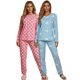 thumbnail image 1 of Set De 2 Pijamas Afelpadas Mujer Unitalla Polar Pantalón Sudadera Ropa Invierno, 1 of 5