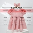 thumbnail image 3 of snilers Toddler Girls Dress Puff Sleeve Square Neck Summer Dresses A Line Swing Flared Beach Sundress Size 1-5 Yeras, 3 of 6