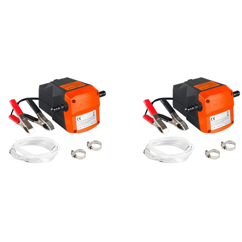 2X Oil Pump for Oil Change, 12V 80W Electric Oil Pump Marine Oil Change
