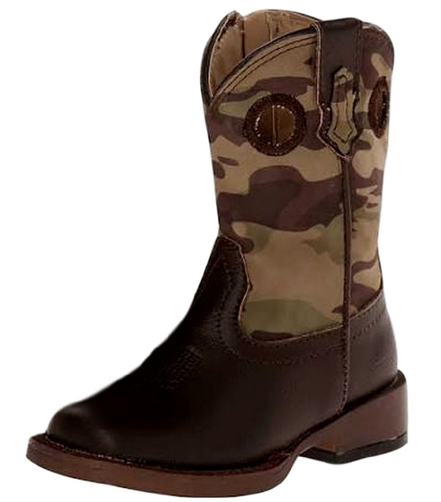 Boys Camo Cowboy Boots