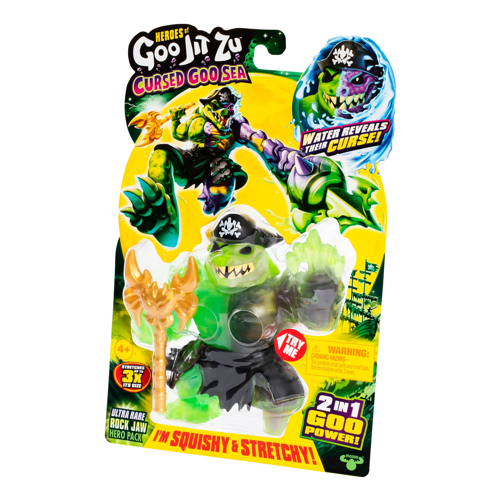 HGJZ Heroes of Goo Jit Zu Rockjaw Pack, Super Stretchy, Squishy