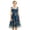 F107-Navy, variant on FYDUU Embroidery Flower Girl Dress for Kids Wedding Bridesmaid Tulle Dresses Sleeveless Bowknot Princess Pageant Birthday Party Gown 4-5 Years
