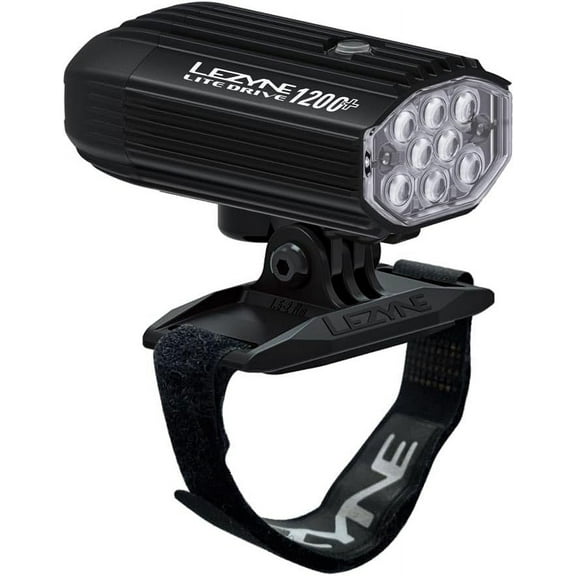 Lezyne Helmet Lite Drive 1200  Helmet Mount Headlight - Black