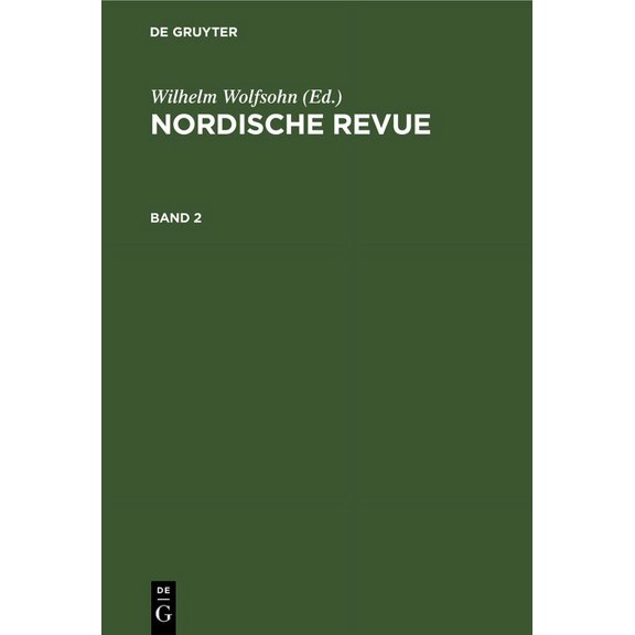Nordische Revue. Band 2, (Hardcover)