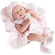 La Newborn 15 in. Anatomically Correct Real Girl Baby Doll Pink Outfit