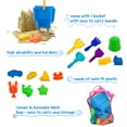 thumbnail image 3 of Moldes tipo castillo de Beach Sand Toys SupMLC, 27 unidades, con balde y bolsa, 3 of 7