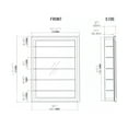 thumbnail image 3 of Bellaterra Home Mirrored Medicine Cabinet, 3 of 3