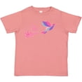 thumbnail image 3 of Inktastic Hummingbird Flying Swirl Girls Toddler T-Shirt, 3 of 5